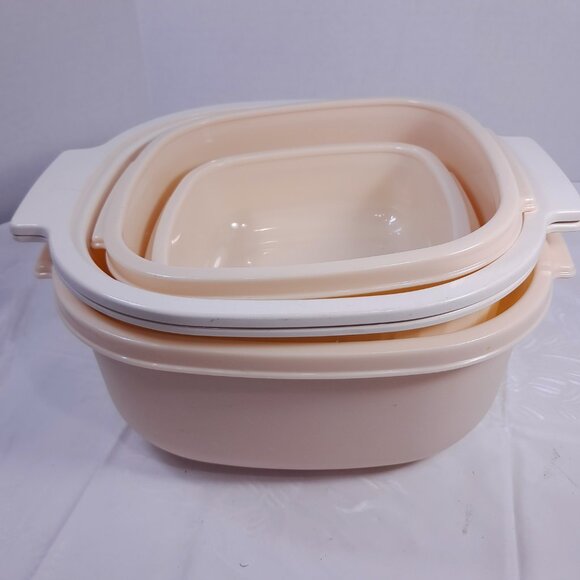 Vintage Rubbermaid microwave cooker set 5 pcs steamer 2243 2247 2249 5153 5556 - Picture 13 of 14